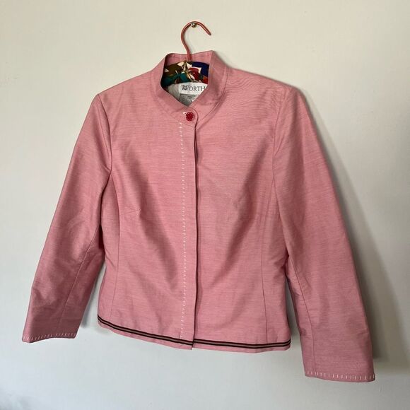 WORTH | red button up blazer jacket | size 8 - Picture 1 of 8